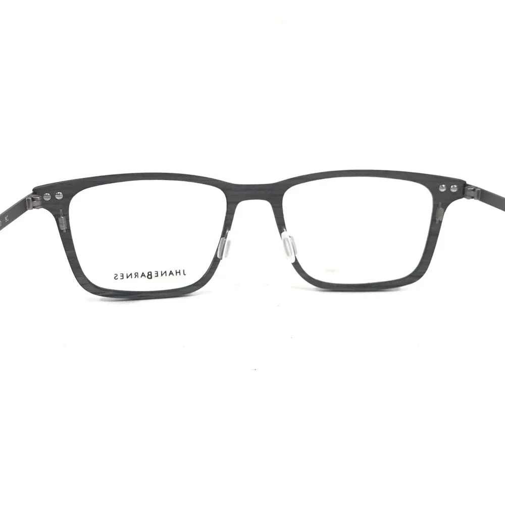 Jhane Barnes Eyeglasses Frames Adjugate BC Gray Burgundy Red Square 53-18-140 - Picture 7 of 11